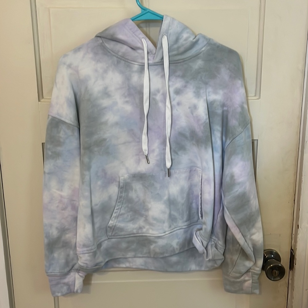 tie dye cropped sweatshirt